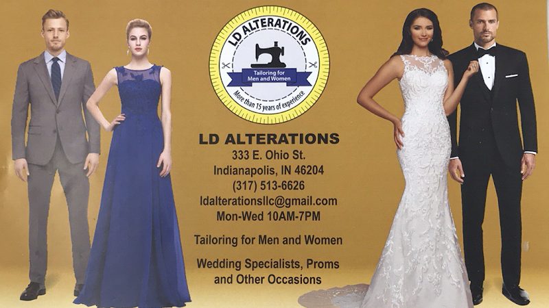 LD ALTERATIONS LLC - clothing alterations in Indianapolis, IN