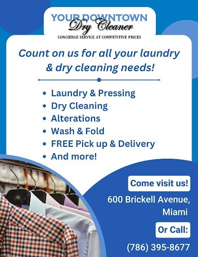your downtown concierge drycleaner logo